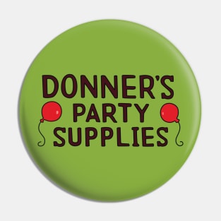 Donner's Party Supplies Pin