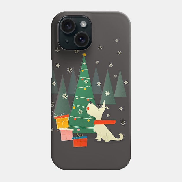 Festive cute dog Phone Case by showmemars