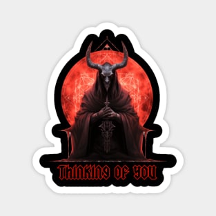 Thinking of You Baphomet Magnet