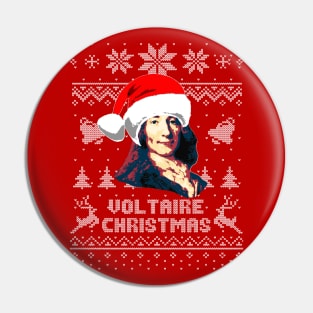 Voltaire Christmas Pin