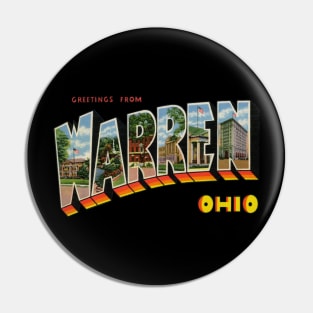 Greetings from Warren Ohio Pin