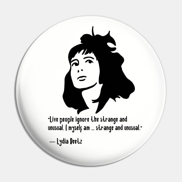 Lydia Deetz - Strange and Unusual Pin by Slightly Unhinged