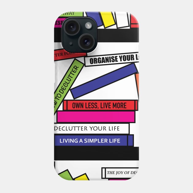 Pop Art Bookshelf Phone Case by sallycummingsdesigns