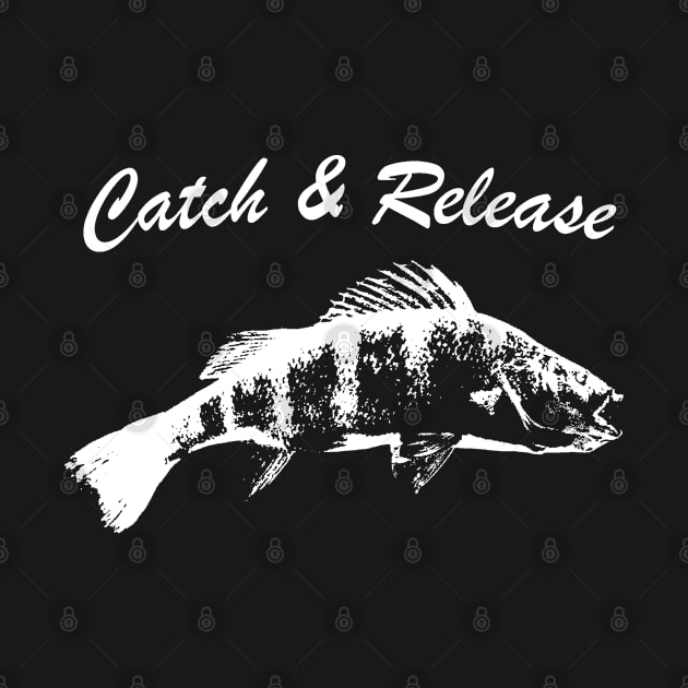 Catch and Release Series, Perch, White color by BassFishin