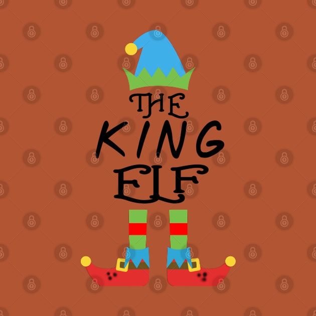 The King Elf Matching Family Group Christmas Party SANTA by CareTees