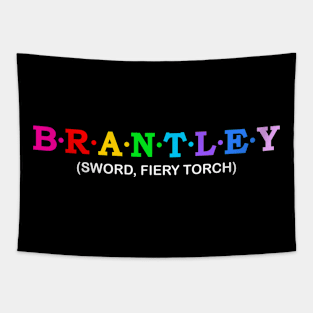 Brantley  - sword, fiery torch. Tapestry