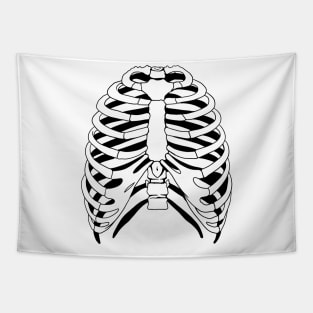 Skeleton ribs Tapestry