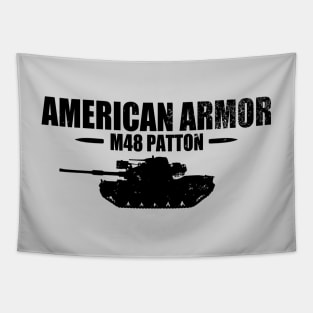 M48 Patton Tank (distressed) Tapestry