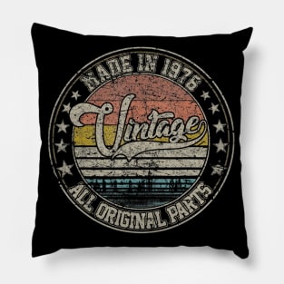 Vintage 1976 Design 44 Years Old birthday for Men Women 1976 Pillow