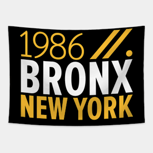 Bronx NY Birth Year Collection - Represent Your Roots 1986 in Style Tapestry