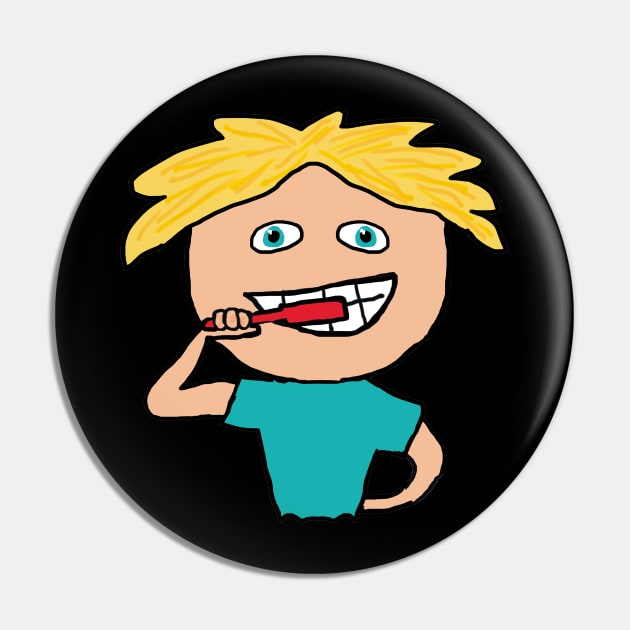 Brushing Teeth Pin by Mark Ewbie