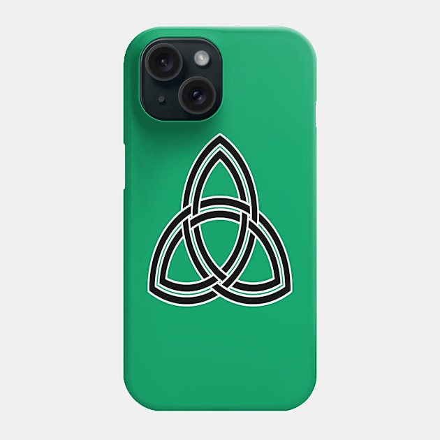 Double Threaded Triquetra Knot Pattern Phone Case by taiche