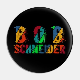 vintage color Bob Schneider Pin