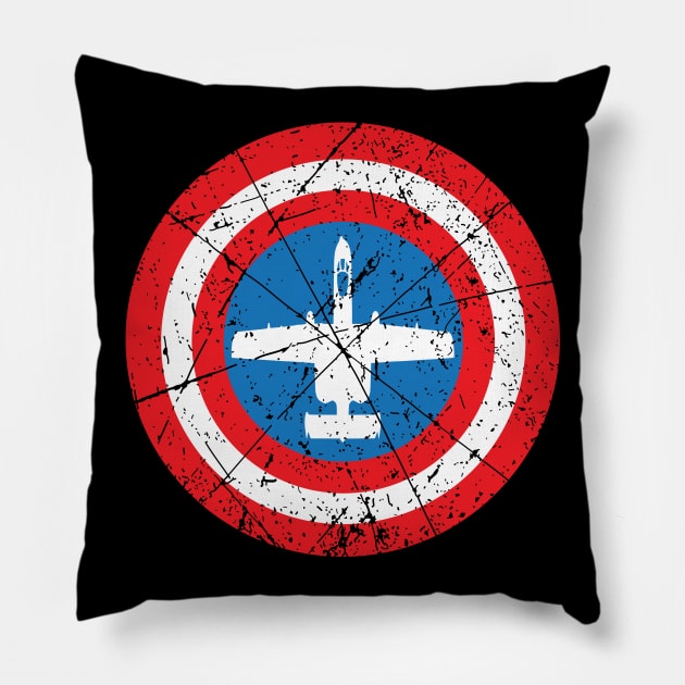 A-10 Warthog Shield Pillow by Mandra