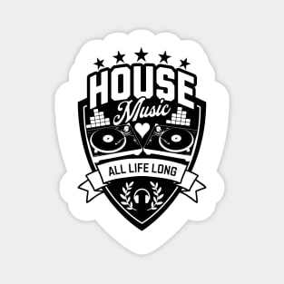 HOUSE MUSIC - Turntable Sheild (Black) Magnet