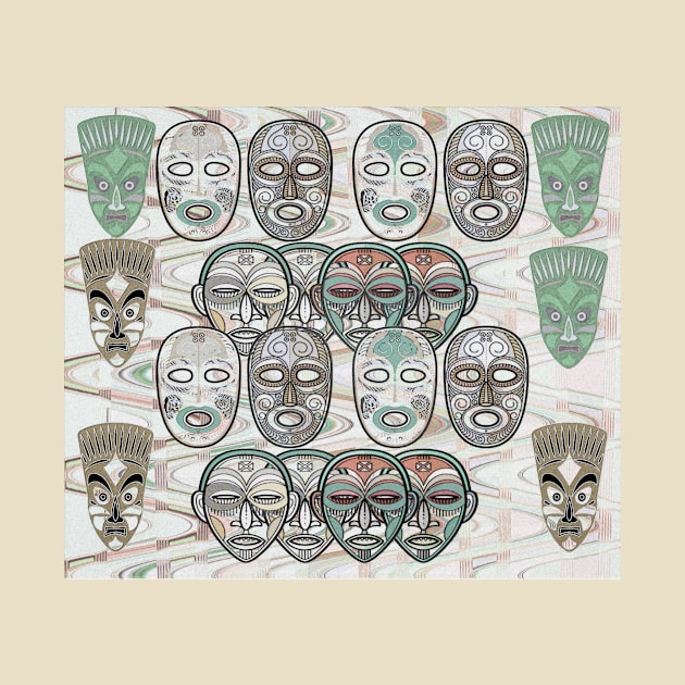 African Masks V5 by walil designer