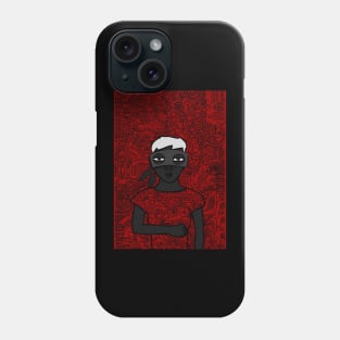 Messiah - Female Character with Basic Mask and Dark Eyes Phone Case