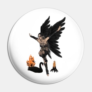 Wonderful dark angel in the dark night Pin