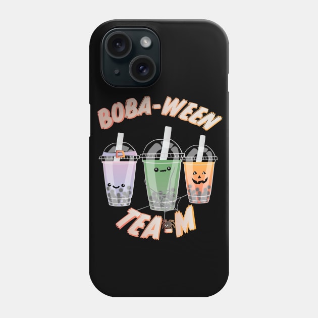 Boba Tea, Bubble Tea Halloween Team, Boba-ween Tea-m! Aesthetic Halloween design. Phone Case by YourGoods