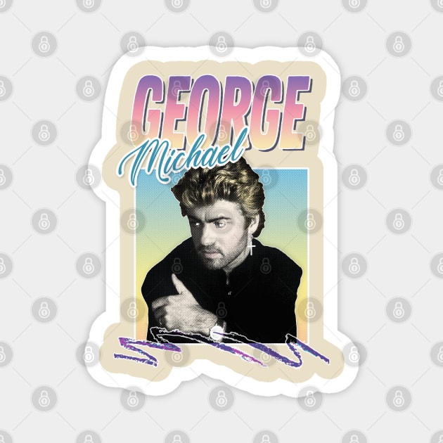 George Michael 80s Styled Aesthetic Design Magnet by DankFutura