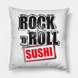 rock n roll sushi Pillow