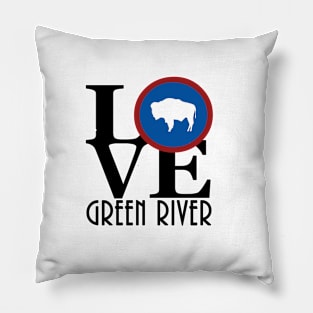 LOVE Green River WY Pillow