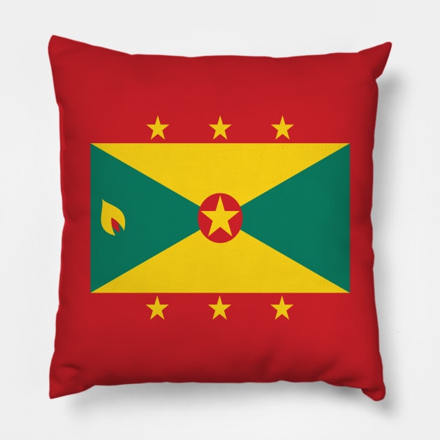 Grenada National Flag Pillow by IslandConcepts