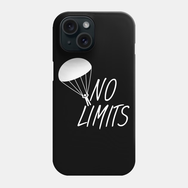 Skydiving no limits Phone Case by maxcode