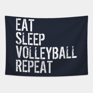 EAT SLEEP VOLLEYBALL REPEAT funny vintage retro Tapestry