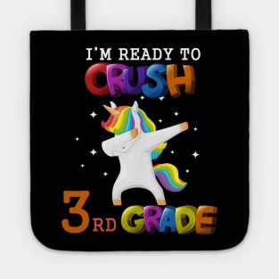 I'm ready to crush 3rd Grade Unicorn Kids Gift Tshirt Tote