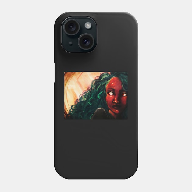 Witching Hour Portrait Phone Case by YaebaArts