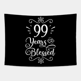 99Th 99 Years Blessed Religious Jesus God Christian Tapestry