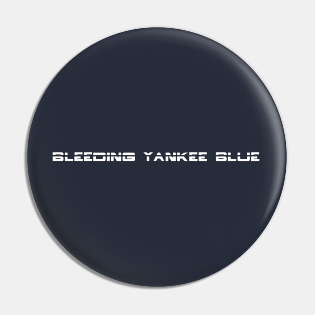 Bleeding Yankee Blue "Tron" Design Pin by Bleeding Yankee Blue