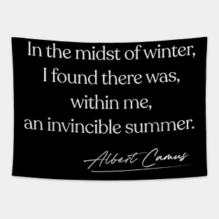 Albert Camus Quote Design Tapestry