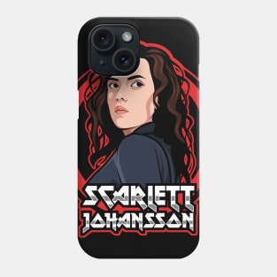 Scarlett Johansson Portrait Phone Case