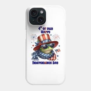 Patriotic Frog: Hat and Shades Phone Case