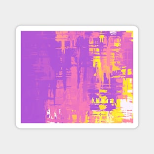 Sapphic Pride Rough Crisscross Paint Magnet