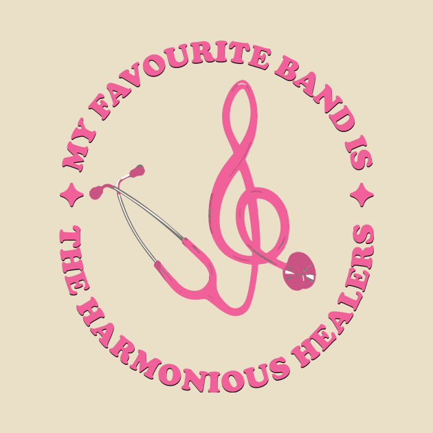 The Harmonious Healers - Nurse Music Lover by Inkonic lines