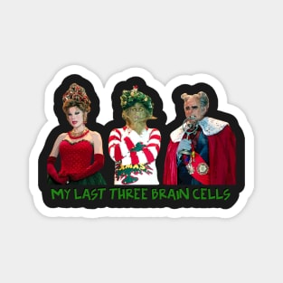 Christmas Brain Trio Magnet