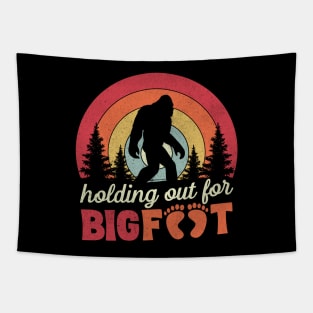 Holding Out For Bigfoot Valentine's Day Sasquatch Gift Tapestry