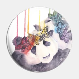 Rise and Pride Pandas Watercolor Pin