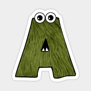 Monster Letter A Magnet