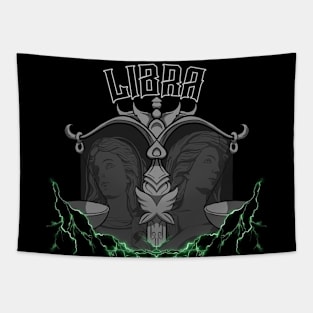 Lightning Libra (Green) Tapestry