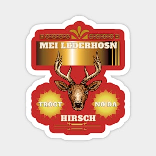 Mei lederhosn deer Magnet