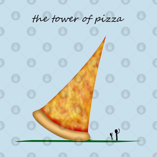 tower of pizza by shackledlettuce