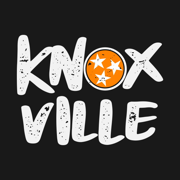 Retro Grunge Knoxville Tri Star Tennessee by SLAG_Creative