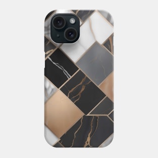 Ethereal Elegance: Futuristic Marble Abstract Phone Case