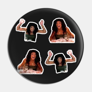 Classic Bravo Real Housewives RHONJ Teresa Giudice Table Flipping Collection Pin