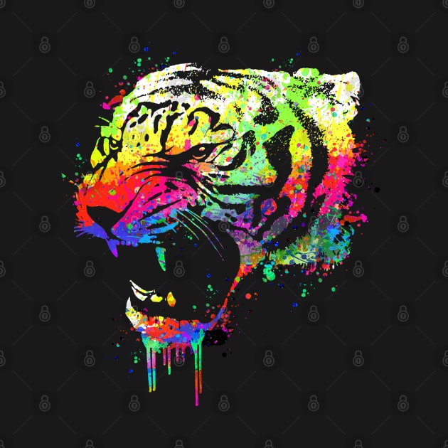 Technicolor Tiger by clingcling