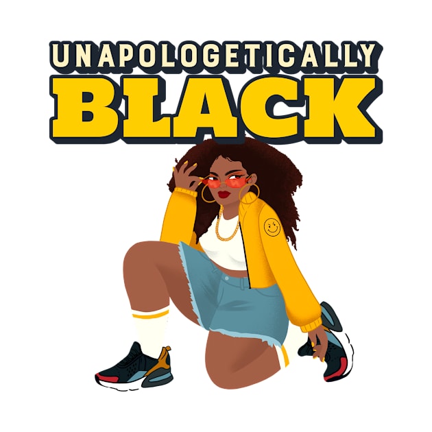 unapologetically black by asian tee